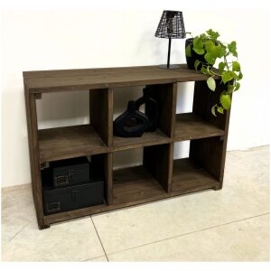 Steigerhouten vakkenkast 5 Showmodel