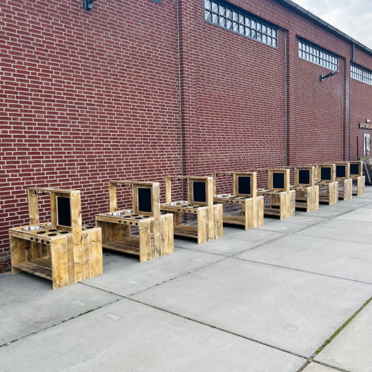 9x modderkeukentjes voor kinderdag verblijf bartsmeubelen