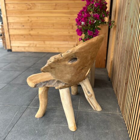 Boombank natuurlijke vormen eenzits details