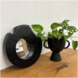 Boomstam spiegel zwart