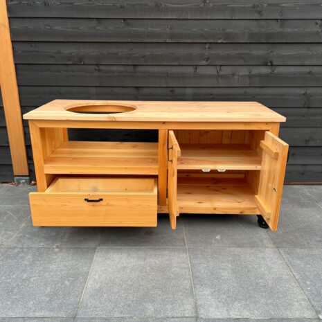 Maatwerk Buitenkeuken Bovi voorraadmodel opbergruimte