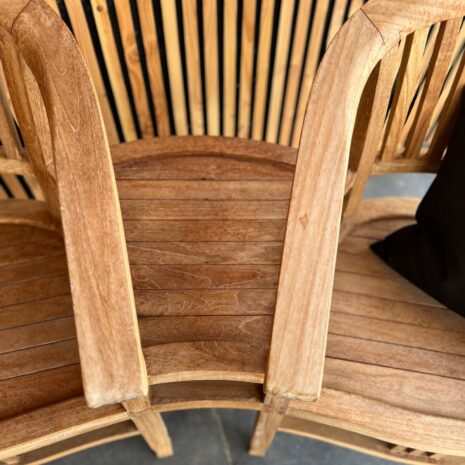 Teak hardhout tweezitter tuinbankje