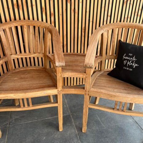 hardhouten tet a tet tuinbankje