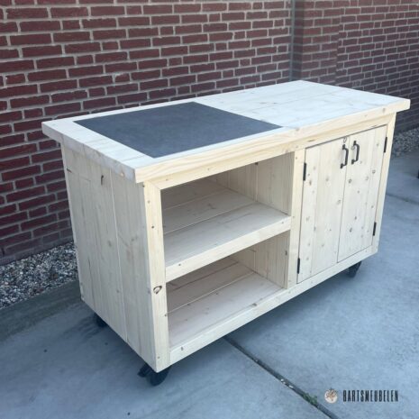 kamado tafel van steigerhout