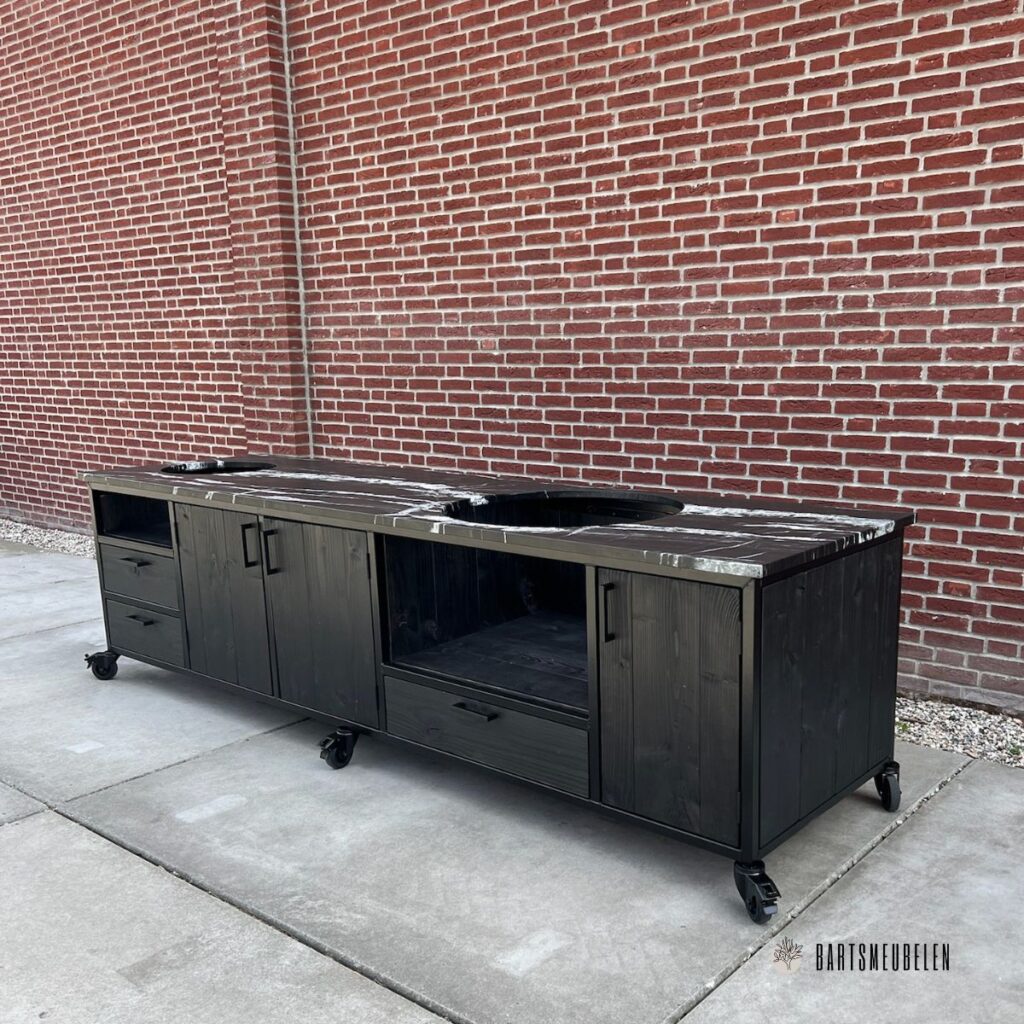 luxe Buitenkeuken Douglas met granieten marmerlook blad