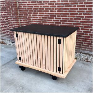 tuinkast latjes met granieten blad