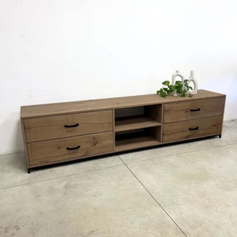voorraadmodel tv meubel eiken 250 cm